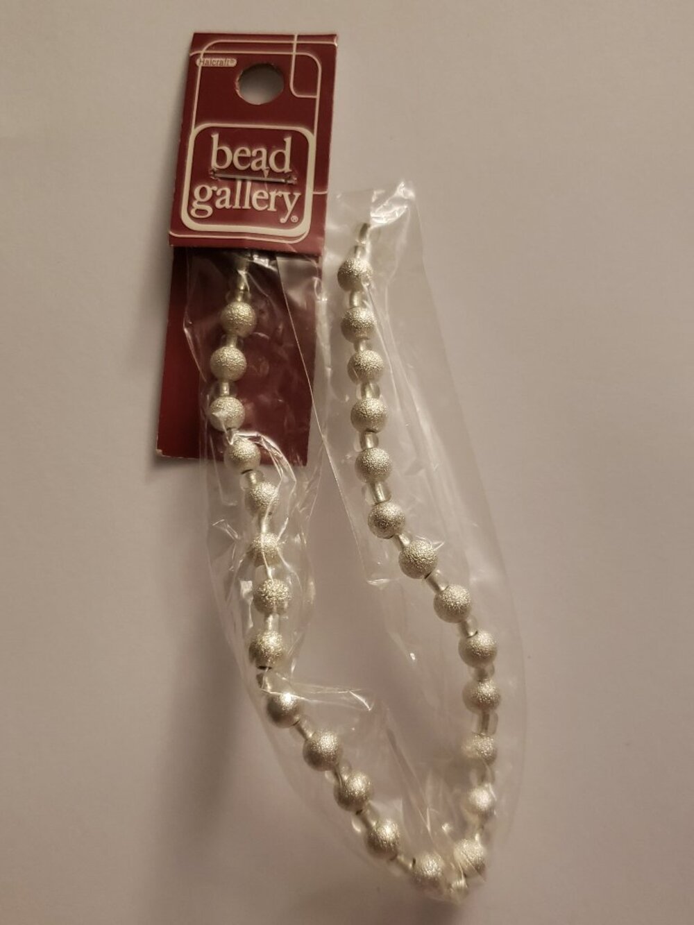 Halcraft Bead Gallery Silvertone Sparkly Stardust Beads 6mm Round New